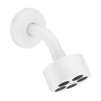 Dušas galva Axor, diametrs 7 cm, EcoSmart, matēti balta 48490700