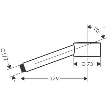 Dušas klausule Axor One, hroms 48651000
