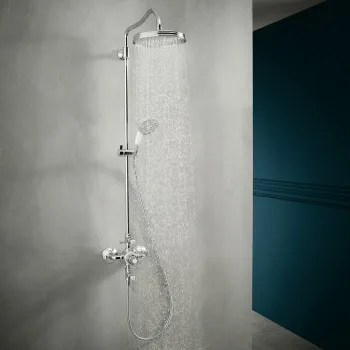 Dušas sistēma Axor Montreux Showerpipe ar termostatu un dušas komplektu, hroms 16572000