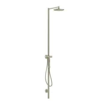 Dušas sistēma Axor Starck ar termostatu, 24 cm diametrs, 1 strūkla, nerūsējošā tērauda izskats 12672800