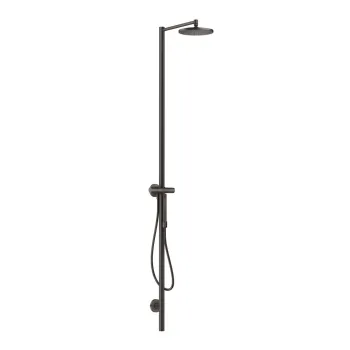 Dušas sistēma Axor Starck, diametrs 24 cm, 1 strūkla, birstēts melns hroms 12670340