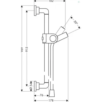Dušas stienis AXOR Citterio 90 cm, hroms 27831000