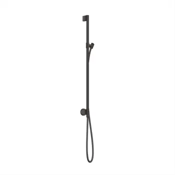 Dušas stienis AXOR One 97 cm ar dušas šļūteni, birstēts melns hroms 48792340