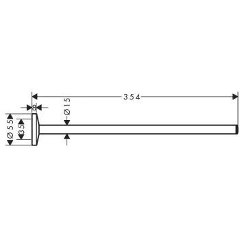 Dvieļu turētājs AXOR Universal Circular 35 cm, hroms 42826000