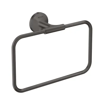 Dvieļu turētājs AXOR Universal Circular, birstēts melns hroms 42823340