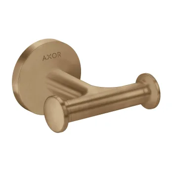 Dvieļu turētājs AXOR Universal Circular  dubultais, birstēta bronza 42812140