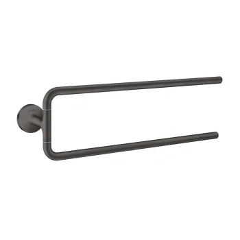 Dvieļu turētājs AXOR Universal Circular dubultais matēti melns 42822670