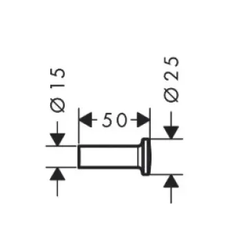 Dvieļu turētājs AXOR Universal Circular hroms 42811000