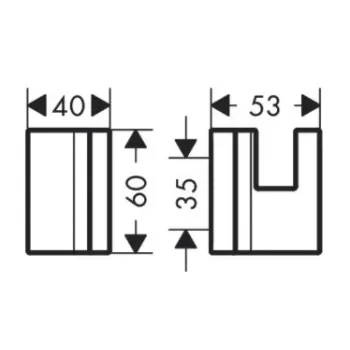 Dvieļu turētājs AXOR Universal, hroms 42611000