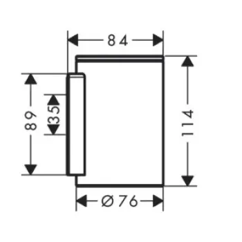 Glāze Axor Universal Circular, stikls/birstēta bronza 42804140