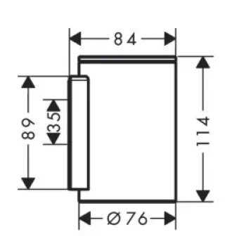Glāze Axor Universal Circular, stikls/birstēts niķelis 42804820
