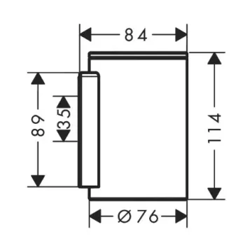 Glāze Axor Universal Circular, stikls/hroms 42804000