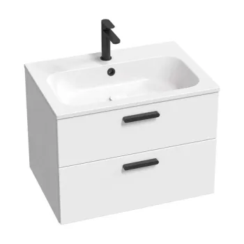 Mēbeļu izlietne Ravak Chrome 700 x 490mm, akmens masa, Balta XJG01170001