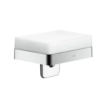 Šķidro ziepju dozators Axor Universal ar turētāju un plauktu, hroms 42819000