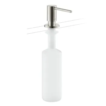 Šķidro ziepju dozators Axor Uno, 500 ml, birstēts melns hroms 42818340