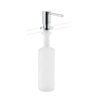 Šķidro ziepju dozators Axor Uno, 500 ml, hroms 42818000