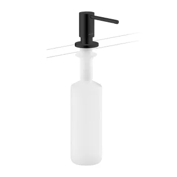 Šķidro ziepju dozators Axor Uno, 500 ml, matēti melns 42818670