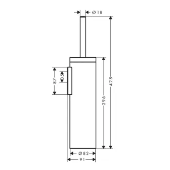 Tualates Birste AXOR Universal Circular, pulēta zelta izskats 42855990