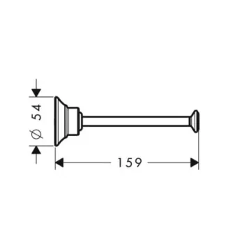 Tualetes papīra turētājs Axor Montreux, hroms 42028000