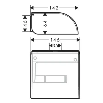 Tualetes papīra turētājs Axor Universal Circular birstēta bronza 42858140