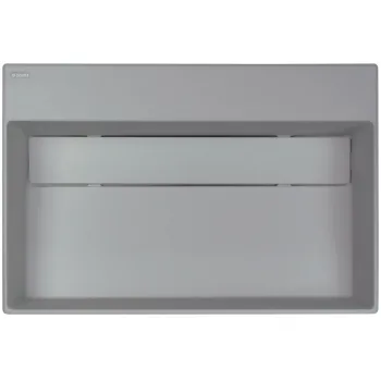 Vannas istabas izlietne Deante CORREO granīta uz virsmas GREY METALLIC, 600x400mm Pelēka