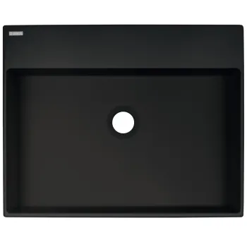 Vannas istabas izlietne Deante CORREO granīta uz virsmas NERO, 500x400mm Melna