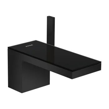 Vannas istabas izlietnes maisītājs Axor MyEdition ar Push-Open, matēti melns/melns stikls 47010670