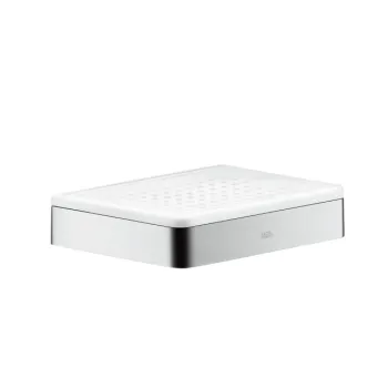 Vannas istabas plaukts Axor Universal ar Ziepju trauku, balts/hroms 42803000