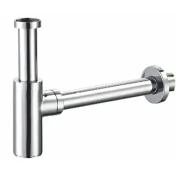 Izlietnes sifons Kielle D32 mm, apaļš, metāls, hroms 30901041