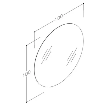 Spogulis Raguvos Baldai ECO ROUND 100cm