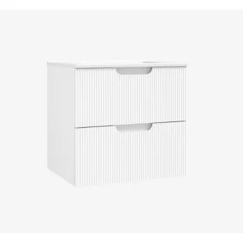 Vannas istabas skapītis OZE Hipster (bez izlietnes) 600mm Balta matēta