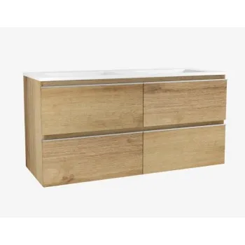 Vannas istabas skapītis OZE ar izlietni COME 1200mm Golden Oak