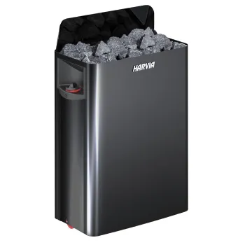 Elektriskā Pirts krāsns Harvia The Wall SW80 black steel HSW800400M Elektriskā Pirts krāsns Harvia The Wall SW80 black steel HSW800400M