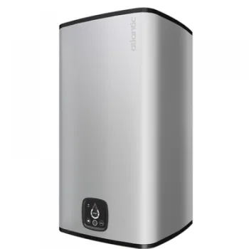 Ūdens sildītājs (Boileris) ATLANTIC CUBE STEATITE WI-Fi SILVER 100Lvertikāls 2.4kW ar sauso sildelementu 861340