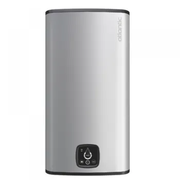 Ūdens sildītājs (Boileris) ATLANTIC CUBE STEATITE WI-Fi SILVER 100Lvertikāls 2.4kW ar sauso sildelementu 861340