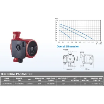 Cirkulācijas sūknis Ceva SXR 25/80-180 230 V
