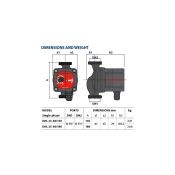 Cirkulācijas sūknis Pedrollo 25/60-180