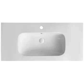 Mēbeļu izlietne Sapho PIEDRA keramikas 101x46.5cm balta