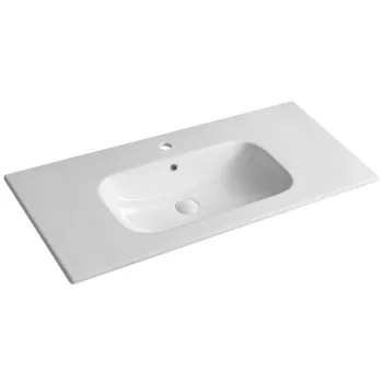 Mēbeļu izlietne Sapho PIEDRA keramikas 101x46.5cm balta