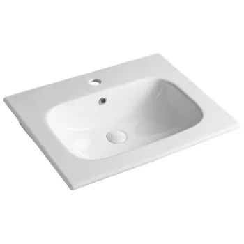 Mēbeļu izlietne Sapho PIEDRA keramikas 61x46.5cm balta