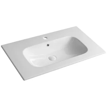 Mēbeļu izlietne Sapho PIEDRA keramikas 81x46.5cm balta