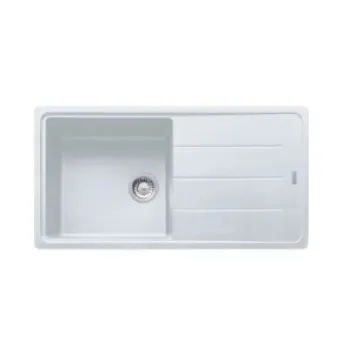 Virtuves izlietne Franke Basis Fragranīta BFG 611, 97x50 cm, balta-ledus 114.0285.303