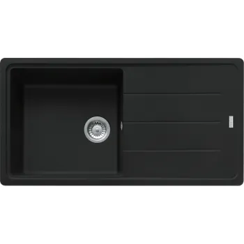 Virtuves izlietne Franke Basis Fragranīta BFG 611, 97x50 cm, matēti melna 114.0661.511