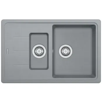 Virtuves izlietne Franke Basis Fragranīta BFG 651-78, 78x50 cm, pelēks akmens 114.0285.224
