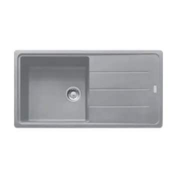Virtuves izlietne Franke Basis Fragranīts BFG 611, 97x50 cm, pelēks akmens 114.0285.314