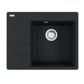 Virtuves izlietne Franke Centro Fragranīta CNG 611-62 TL/7, 62x50 cm, matēti melna 114.0637.434