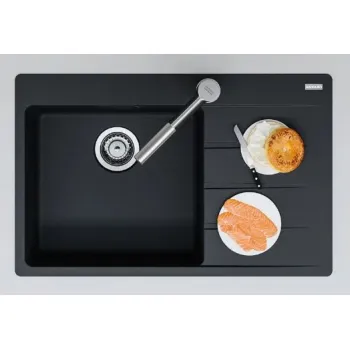 Virtuves izlietne Franke Centro Fragranīta CNG 611-78 TL/2, 78x50 cm, onikss 114.0637.517