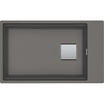 Virtuves izlietne Franke Kubus 2 Fragranite sink KNG 110-62, 76x46 cm, gray stone 125.0512.518