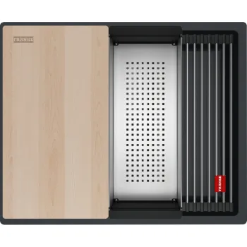 Virtuves izlietne Franke Kubus 2 Pro Fragranīta KNG PRO 110-52, Onikss 125.0757.349