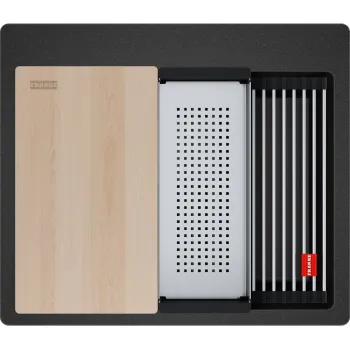 Virtuves izlietne Franke Kubus 2 Pro Fragranīta KNG PRO 610-53, Onikss 114.0749.388